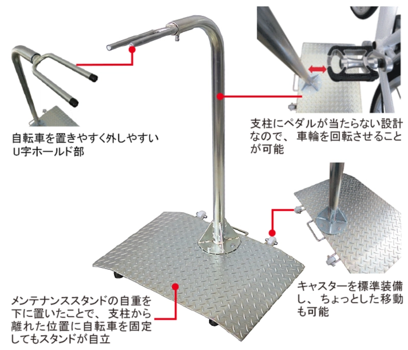 DAX-M-01 業務用メンテナンススタンド | リンエイ株式会社商品発注サイト